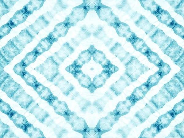 Teal Tie Dye Stroke Blue Seamless Mark Texture Fluide Aquarelle — Photo