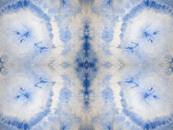 Grijze Abstracte Vlek Tie Dye Blue Abstract Effect Wasstreep Effect — Stockfoto