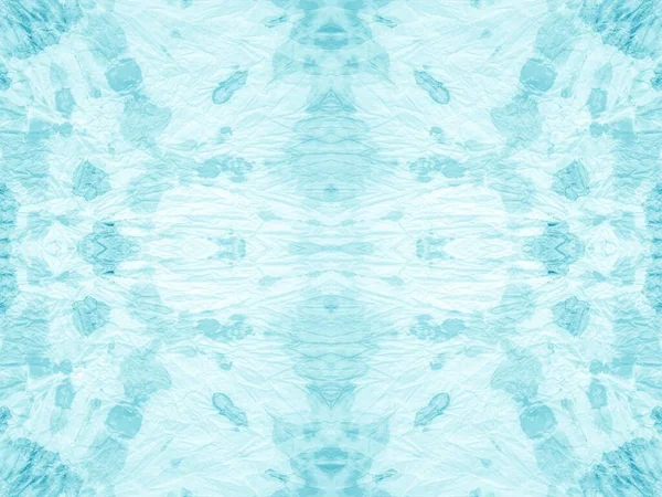 Aqua Tie Dye Canvas Dot Abstract Escova Abstrata Textura Tinta — Fotografia de Stock