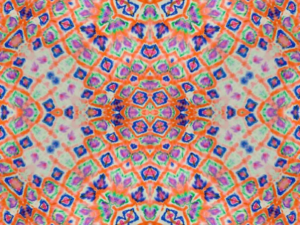 Ethnische Aquarell Weiße Textur Nasser Geometrischer Regenbogenfleck Pinsel Mit Tintenstreifen — Stockfoto