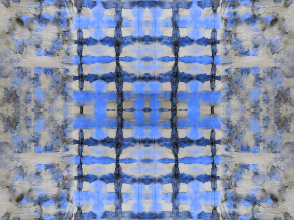 Blue Seamless Mark Gray Tie Dye Grunge Arte Creative Abstract — Fotografia de Stock
