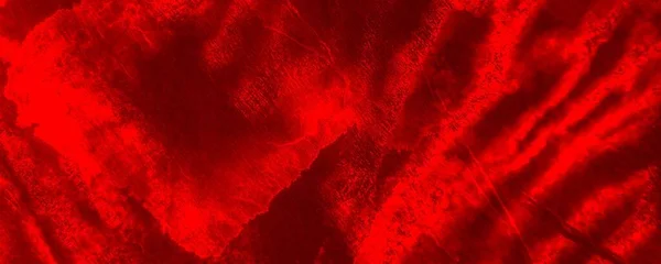Red Dark Tie Dye Banner Red Dyed Painted Effect Empty — Fotografia de Stock