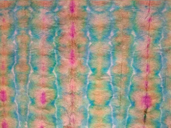 Tie Dye Line Gradient Watercolor Red Stripe Ikat Pattern Blue — Stock Photo, Image