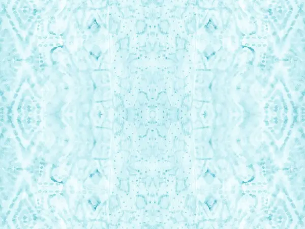 Aqua Seamless Mark Inkoust Blue Color Shibori Drop Art Abstract — Stock fotografie