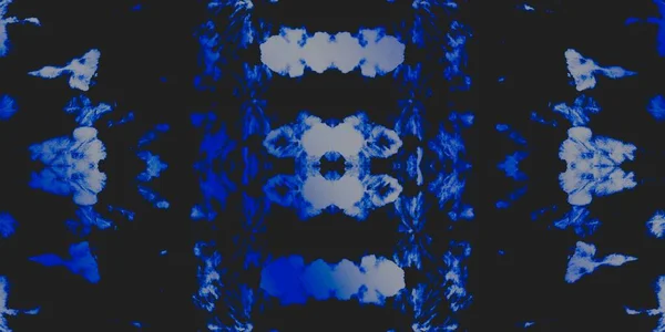 Patrón Arte Teñido Mezclilla Adorno Espacio Azul Night Frost Grungy —  Fotos de Stock