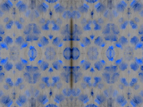 Blue Abstract Spot Mouillé Couleur Bleue Goutte Colorée Toile Rayures — Photo