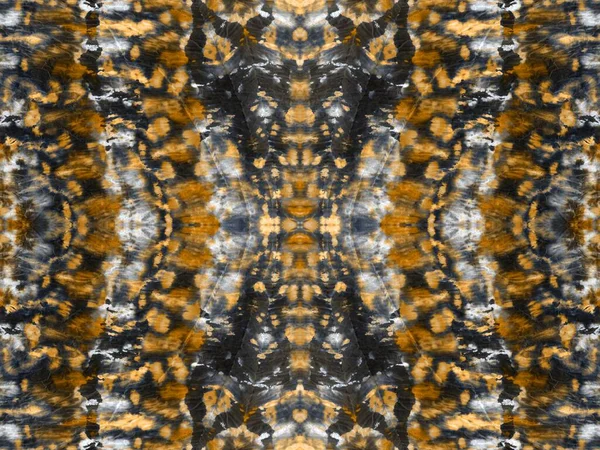Spot Abstract Gold Ink Water Brush Wet Geometric Shibori Blob — Stockfoto