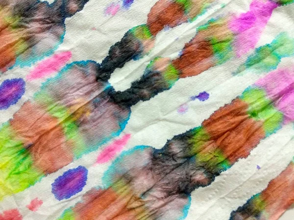 Abstraktes Aquarellmuster Pastellfarbener Shibori Blob Tinte Abstrakte Bunte Form Farbfleck — Stockfoto