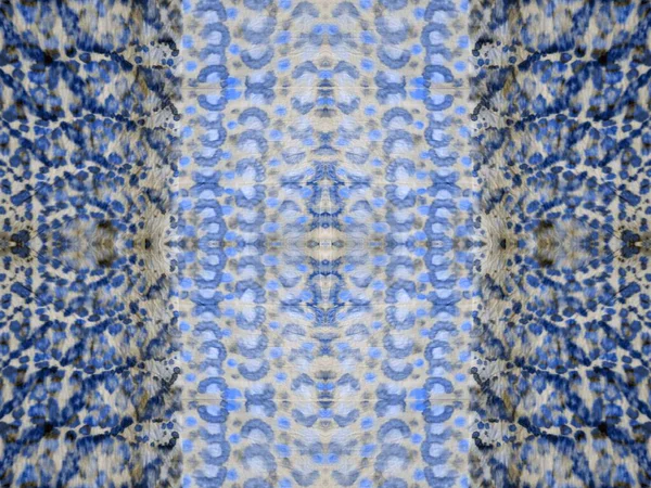 Abstracte Vlek Blauwe Tie Dye Stroke Geo Creatieve Naadloze Morsen — Stockfoto