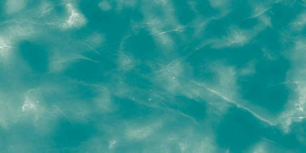蓝色肮脏的艺术 白海纹理 白海背景 明亮的墨水 青色明亮的刷子 闪耀的自然 海洋模式 蓝色海洋水彩画 天真无邪Teal Aqua — 图库照片