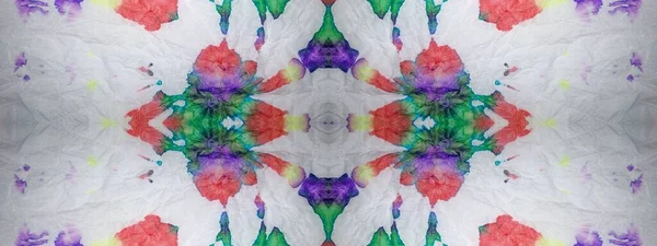 Wash Tie Dye Repeat Ink Pastel Stain Art Geometric Colorful — Stockfoto
