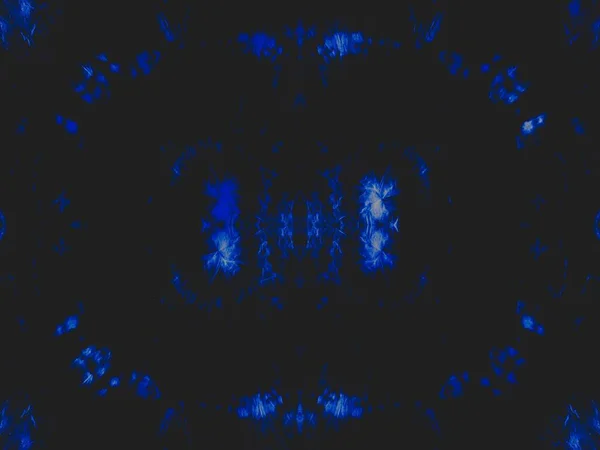 ナイト ウォッシュ グロー オーナメンタル タイル 白霜ダーティアート効果 ブルー水彩プリント 自然のままの状態で死んだ ブラシペイントをフリーズ 海軍は自然を磨いた — ストック写真