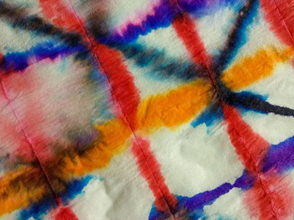 Tie Dye Drop Oosterse Aquarel Spot Spot Texture Geometrische Ombre — Stockfoto