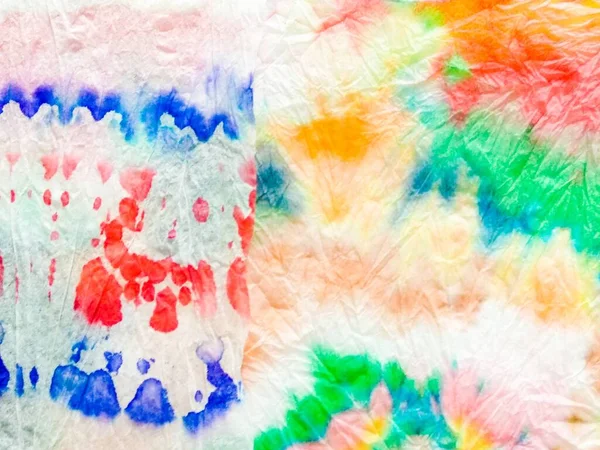 Tie Dye Line Abstrato Aquarela Cinza Tie Dye Floral Patch — Fotografia de Stock