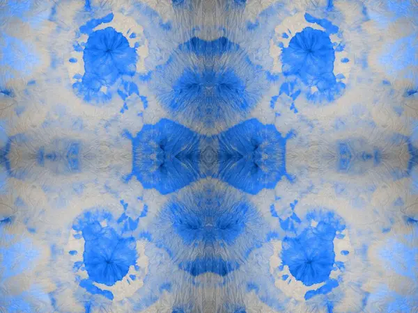 Abstrakte Markierung Waschen Tinte Abstract Seamless Flein Blauer Streifen Wiederholen — Stockfoto