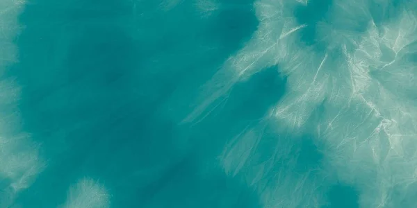 蓝色肮脏的艺术 海洋模式 Turquise Ink摘要Shiny Brush 蓝水背景 Teal Bright Shine 灰色的大海闪耀 — 图库照片