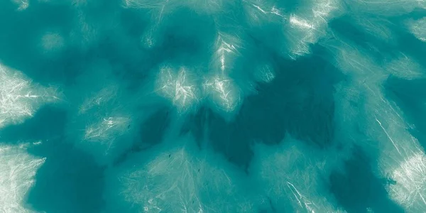 Teinture Bleue Vague Lumineuse Texture Brillante Water Summer Aquarelle Douce — Photo