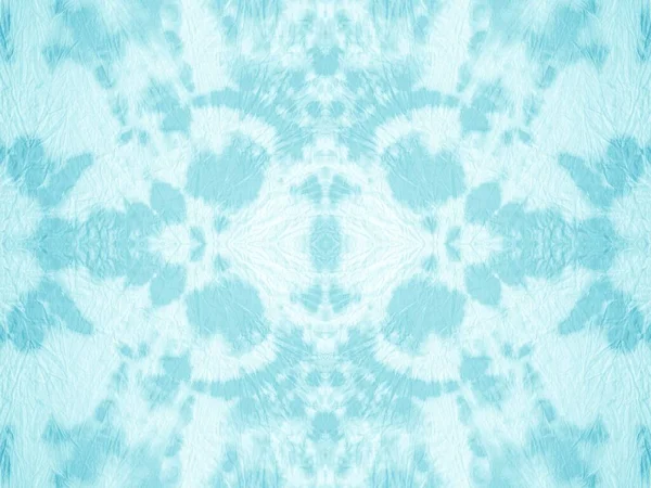 湿式ブルー色絞りマーク ブルー ストローク アクア シームレス マーク 染料スポットシームレスな花を結ぶ アートカラーブラシ 微妙な幾何学的な水のパターン Geo — ストック写真