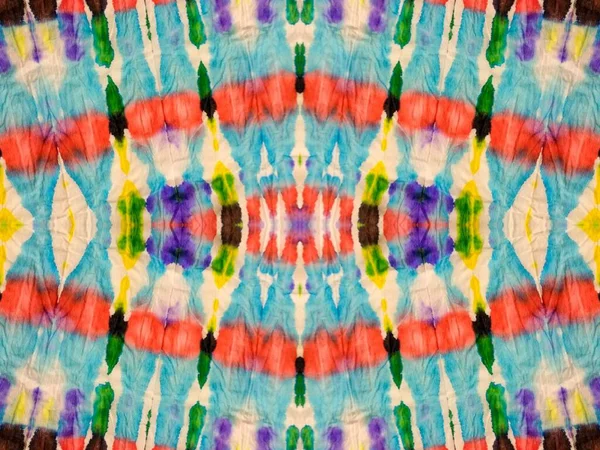 Tie Dye Hand Abstract Effect Art Rainbow Abstract Print Ink — Fotografia de Stock