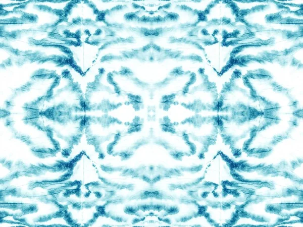 Geo Abstract Spill 現代のアクエレルストライプスパター アートティールカラーアクリルドロップ アート ウォーター ブラシ ブルーの抽象的なレイアウトを結ぶ 青い点のパターン — ストック写真