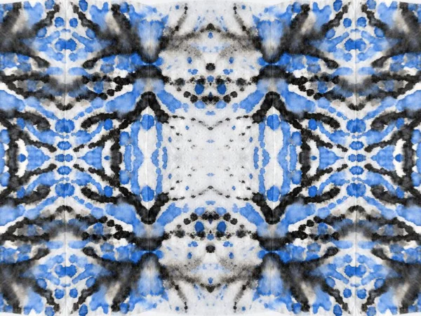 Linia Abstrakcyjna Mark Mokry Niebieski Kolor Kolorowe Znamię Pędzel Wody — Zdjęcie stockowe