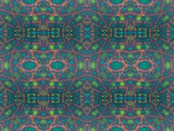 Neon Abstract Spot Wet Rainbow Seamless Print Ethnische Hand Abstrakte — Stockfoto