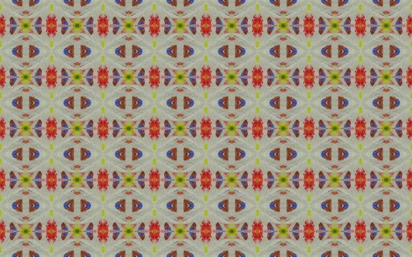 Watercolor Geometric Batik Floor Ornate Geometric Flower Boho Colored Ethnic — Stok fotoğraf