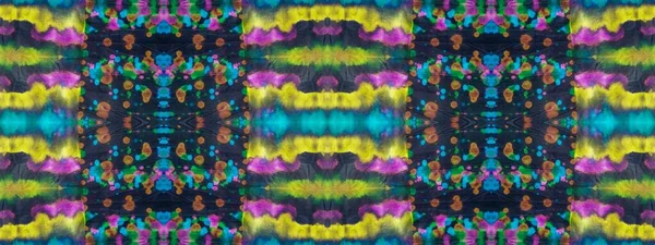 Tie Dye Boho Seamless Splash Neon Ink Pattern Інкська Фігурка — стокове фото
