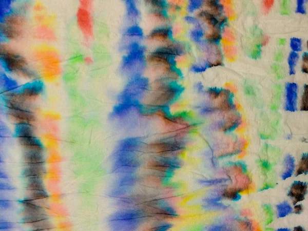 Tie Dye Line Gradient Akvarel Červený Proužek Barvené Akvarel Textury — Stock fotografie