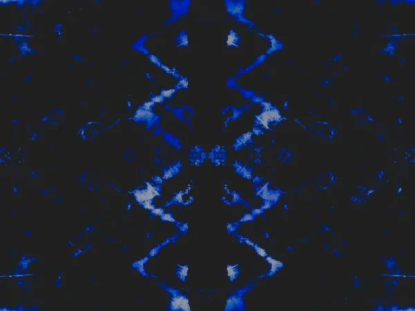 デニム染めファブリックアート スカイ エンドレス タイル ホワイト アーティスティックCanva 青の抽象的なパターン スペースラフアート 明るい茶色の空間 ダークインクテクスチャ — ストック写真
