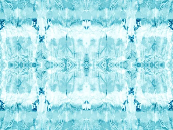 Teal Abstract Mark Kravatový Záblesk Tie Dye Aqua Abstract Design — Stock fotografie