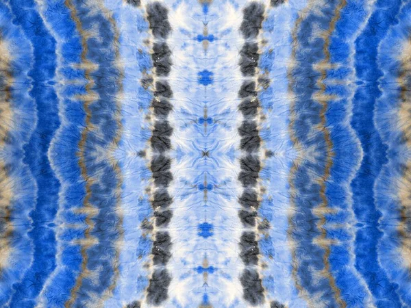Blue Abstract Mark Tiedye Aquarelle White Concept Tie Dye Wash — Fotografia de Stock