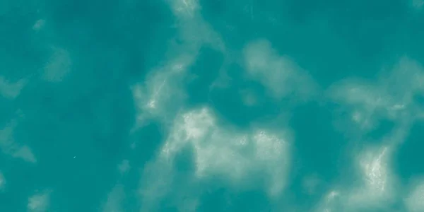 蓝色肮脏的艺术 天真无邪灰水水彩画 摘要水刷 绿色柔软的背景 绿海闪耀 Turquise Aqua 明亮的天空海洋结构 闪耀的夏天 Teal — 图库照片