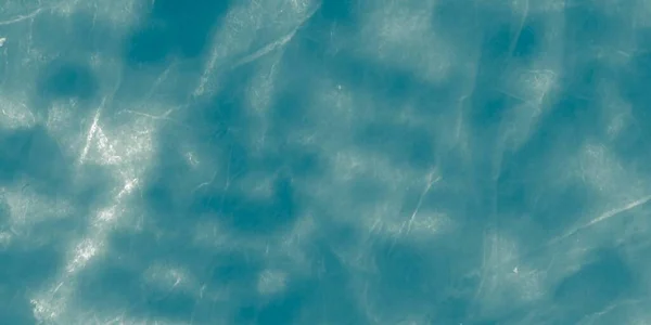 Acqua Blu Del Mare Lavare Acquerello Bianco Bandiera Oceanica Tintura — Foto Stock