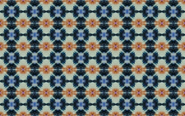 Pakistan Geometric Batik Boho Vintage Mosaic Geo Batik Colored Traditional — Stockfoto