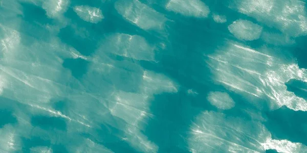 Blå Smutsig Konst Ocean Texture Silver Wash Akvarell Azure Aqua — Stockfoto