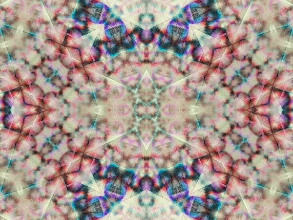 Разлив Чернил Geo Multi Color Shibori Blot Геометрическое Пятно Тидже — стоковое фото