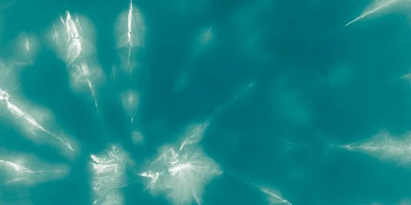 Modré Špinavé Umění Vzor Šedého Moře Cyan Bright Paint Bílá — Stock fotografie
