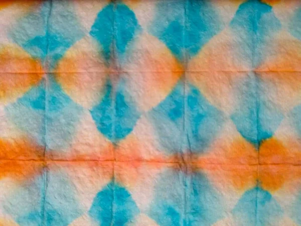 Tie Dye Line Oosterse Aquarel Blauwe Streep Lijn Aquarel Textuur — Stockfoto