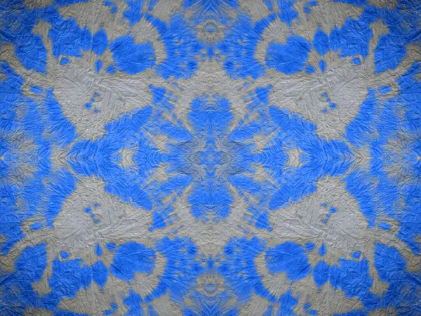Gray Seamless Mark Tie Dye Blue Abstract Splash Blue Stripe — Stockfoto