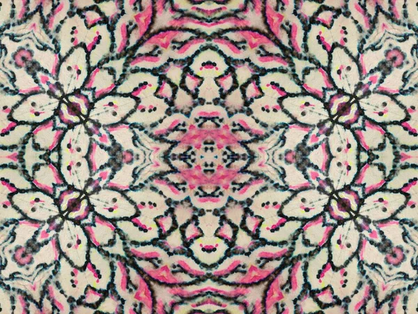 Tie Dye Boho Seamless Design Wet Geometric Colorful Drip Art — Φωτογραφία Αρχείου