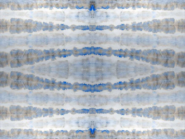 Nahtlose Markierung Waschen Tintenwasserfleck Vorhanden Blue Tie Dye Grunge Stripe — Stockfoto