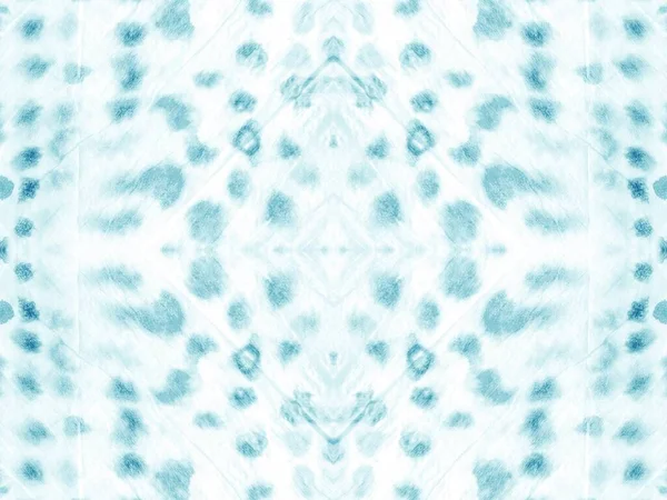 Ethnic Aquarelle Fluid Spatter Teal Tie Dye Stroke Blue Art — Stock Photo, Image
