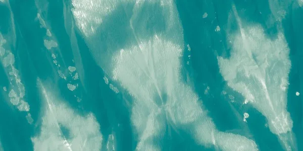 Blue Dirty Art Acquerello Blu Oceano Ocean Pattern Inchiostro Turchese — Foto Stock