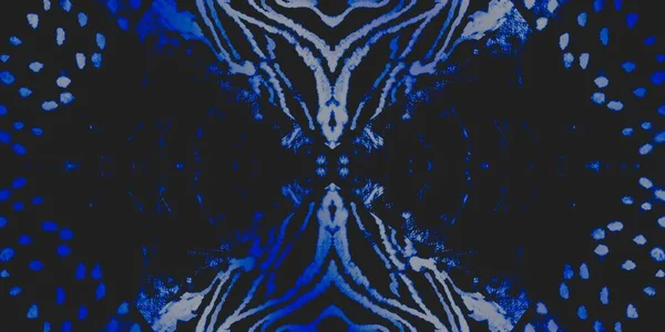 ブラックファブリックデザイン クールな幾何学的なタイル デニムラフアートCanva 氷の抽象絵筆 スペース グランジ 冬のスタイリッシュな質感 グローインクシルク 白霜形 — ストック写真