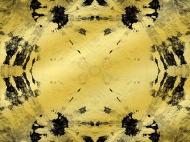 Soyut Kusursuz Leke. Coğrafi Soyut Şekil. Grungy Bohemian çizim deseni. Islak Koyu Tye Drip. Bronz Yıkama Soyut Grunge. Karanlık Sanat Gradyan dokusu. Mürekkep Metal Şekli. Altın tuvali yıka..