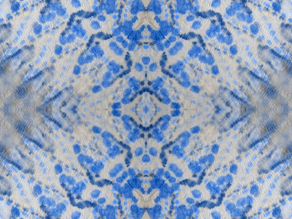 Ponto Sem Costura Azul Stripe Wash Seamless Blotch Tiedye Aquarelle — Fotografia de Stock