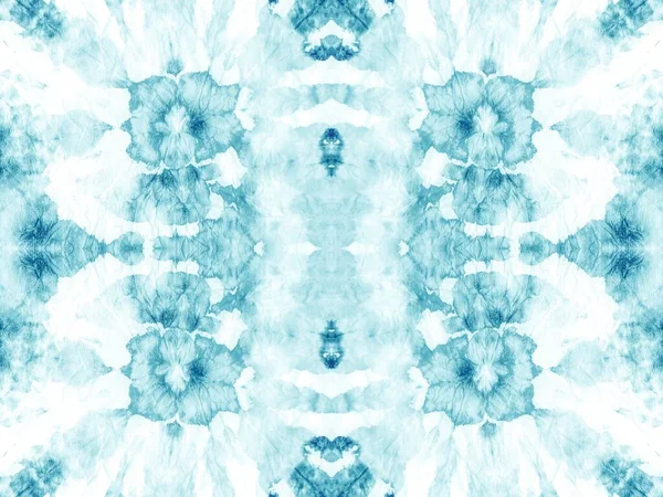 Aqua Abstract Mark Natte Gradiënt Naadloze Plaat Tie Dye Blue — Stockfoto