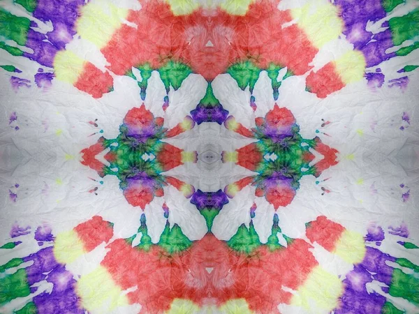 Wash Tie Dye Canvas Wet Colorful Abstract Splat Geo Geometric — Stok Foto