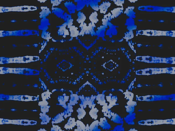 Denim Snowy Backdrop Azulejo Geométrico Azul Black Cold Dirty Art — Fotografia de Stock